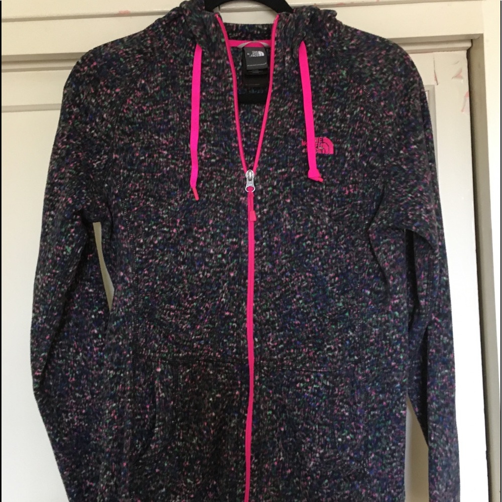 North face zip up hoodie